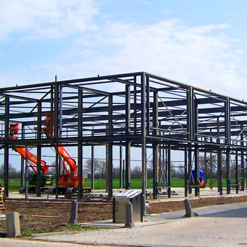 Metal Frame Structure Prefabricated Steel Apartment Permanent Building