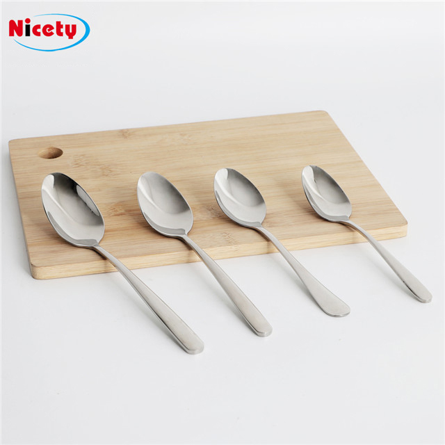 Ice Cream Stainless Steel Spoon Food Grade 18/8 Tableware Reusable Travel Stainless Steel Cutlery