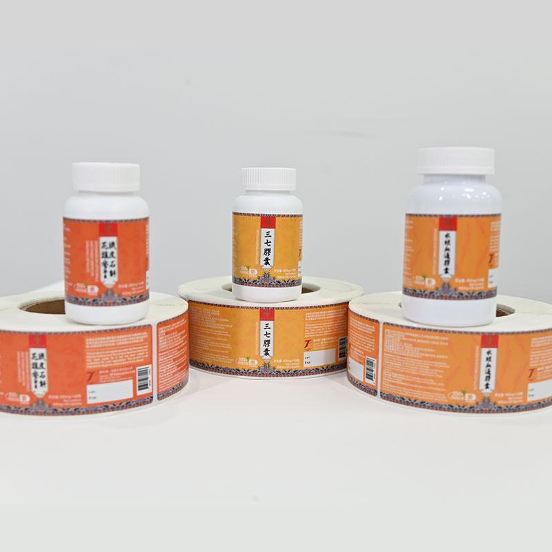 Self-Adhesive Multi Layer Labels Custom White Label Supplements Stickers Printing