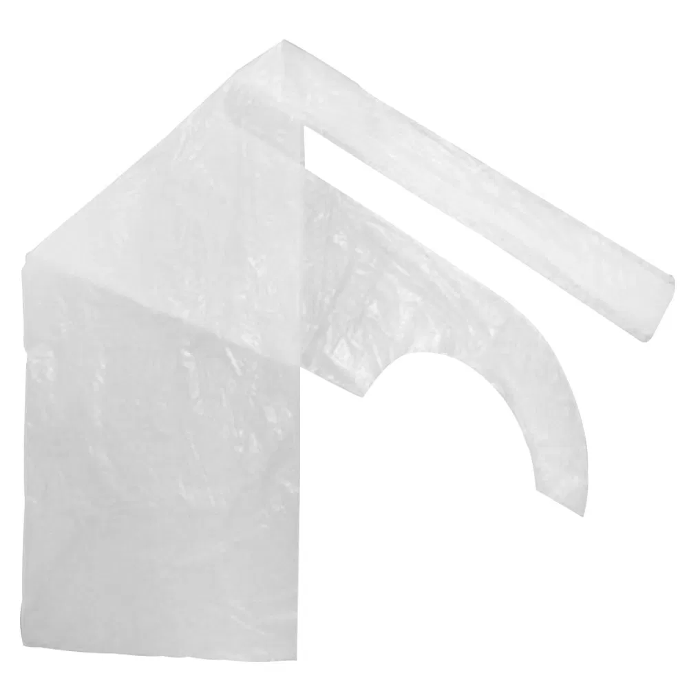 Medmount Medical Disposable Non-Toxic Odorless Sleeveless White Blue Green Clothes Cover PE Plastic Apron