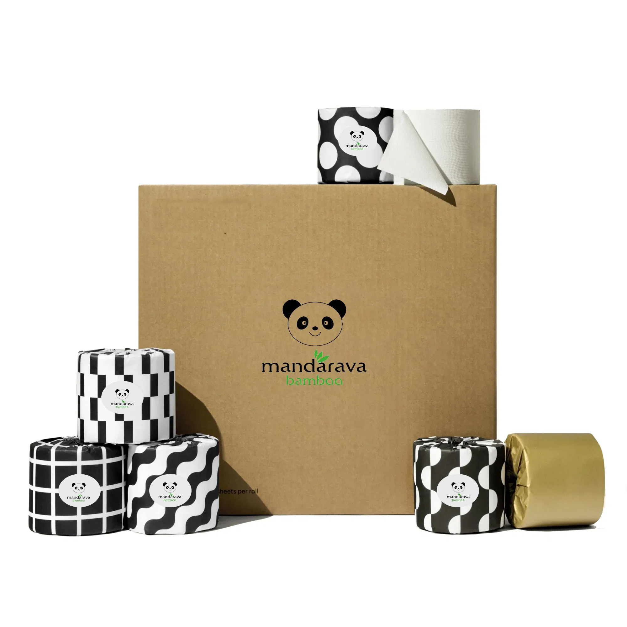 Wholesale Eco-Friendly Bamboo Tissue Paper Toilet Paper Roll