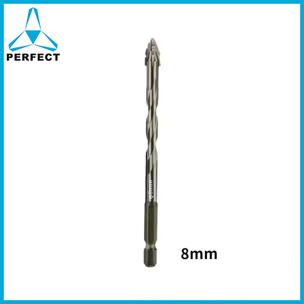 Hexagonal Mutilfuction Four-Edged Serrated Eccentric Masonry Glass Tile Drill Bits