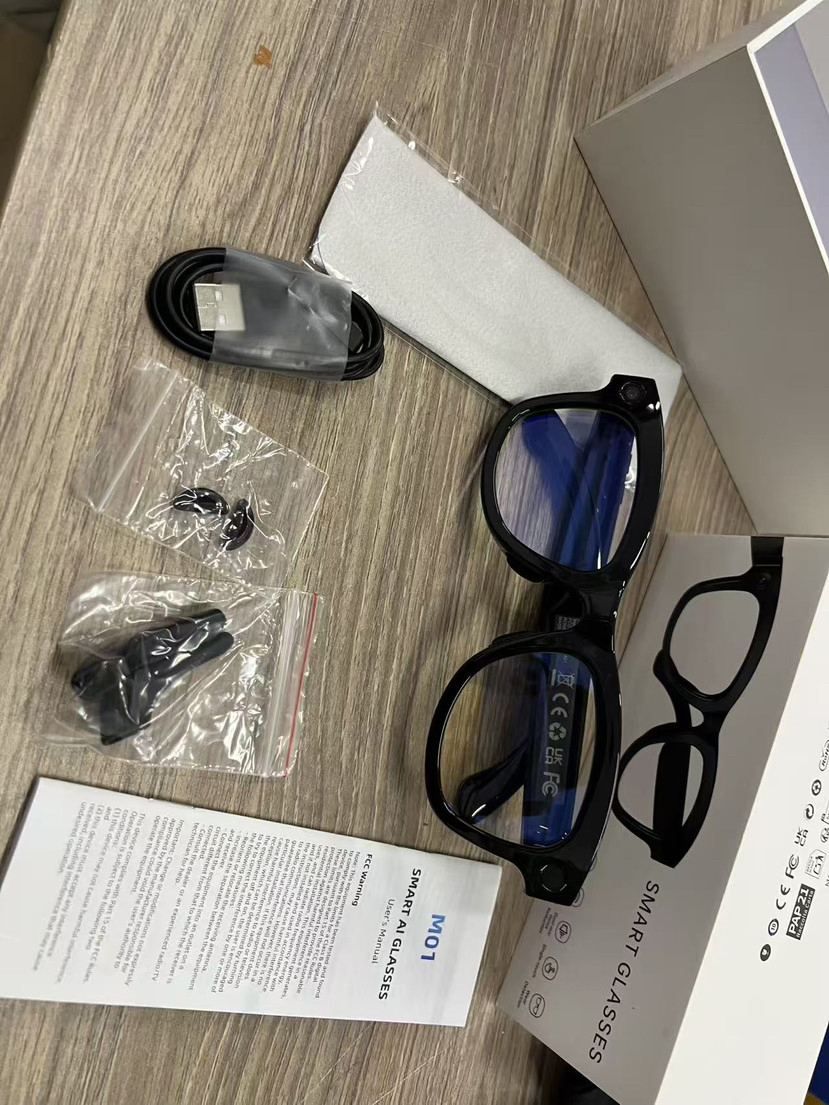 2026 Smart Ai Anti-Shake Camera Glasses 2000W Video Recording Photo Taking Call Voice Smart Eyewear