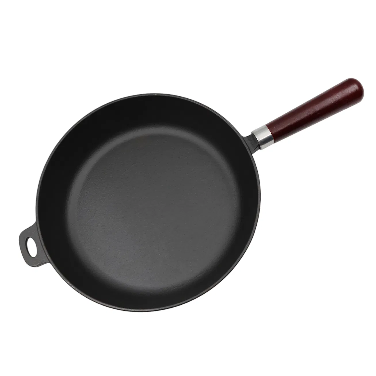 Чугунная сковорода-гриль с деревянной ручкой