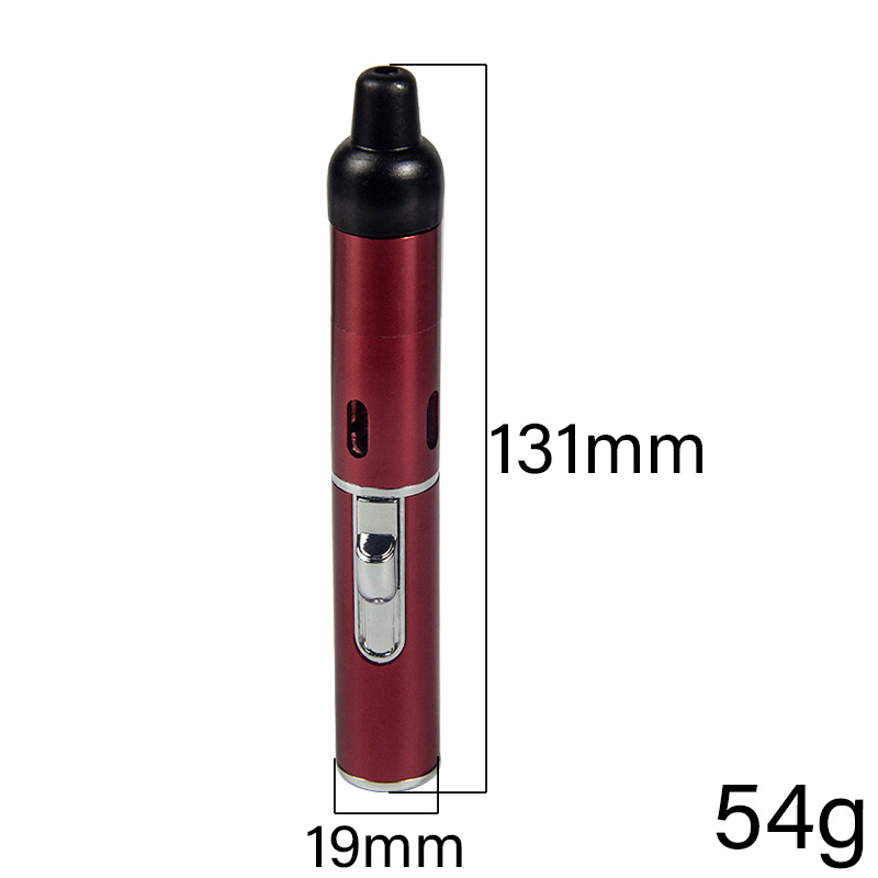 Two in One Metal Pipe Torch Lighter Refillable Portable Jet Flame Smoking Lighter