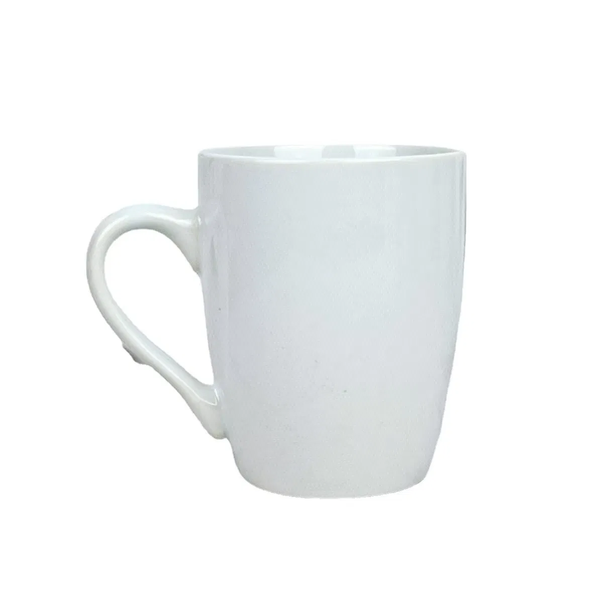 Versatile for Coffee Tea & Hot Drinks Comfortable-Handle Insulated White Ceramic Cup