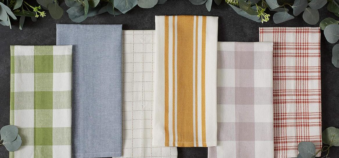 Customizable Star-Weave Poly-Cotton Kitchen Towels for Home Decor