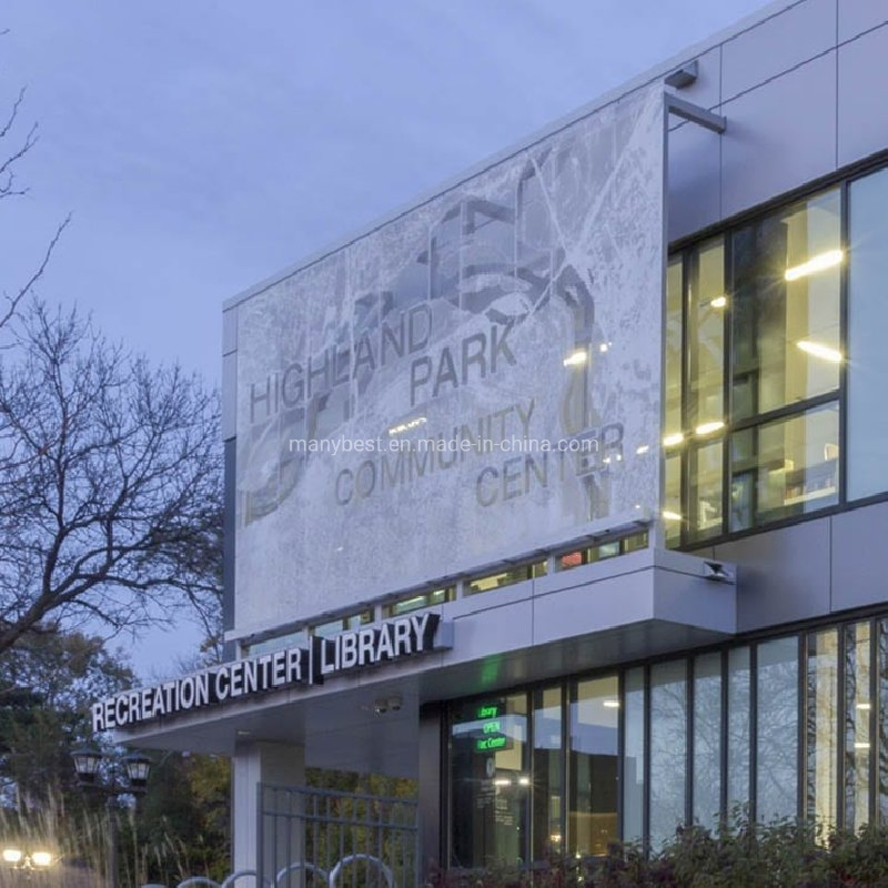 Canada Popular Fancy Idea Perforated Aluminum Facade Cladding