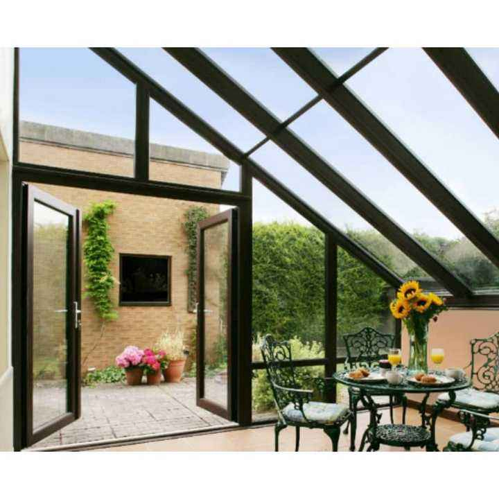 Design Standing Aluminum Polygon Roof Sunroom House Prefab Backyard Sunroom