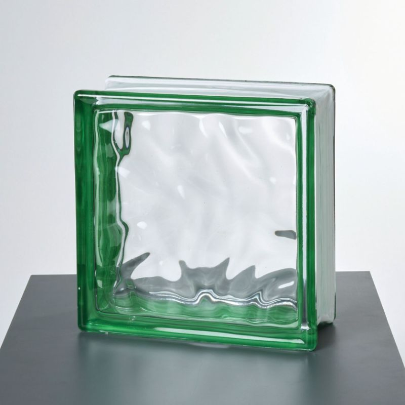 Decorative Glass Brick Block for Bathroom Kitchen Living Room Building Glass 190*190*80mm and 145*145*80mm Purple Color