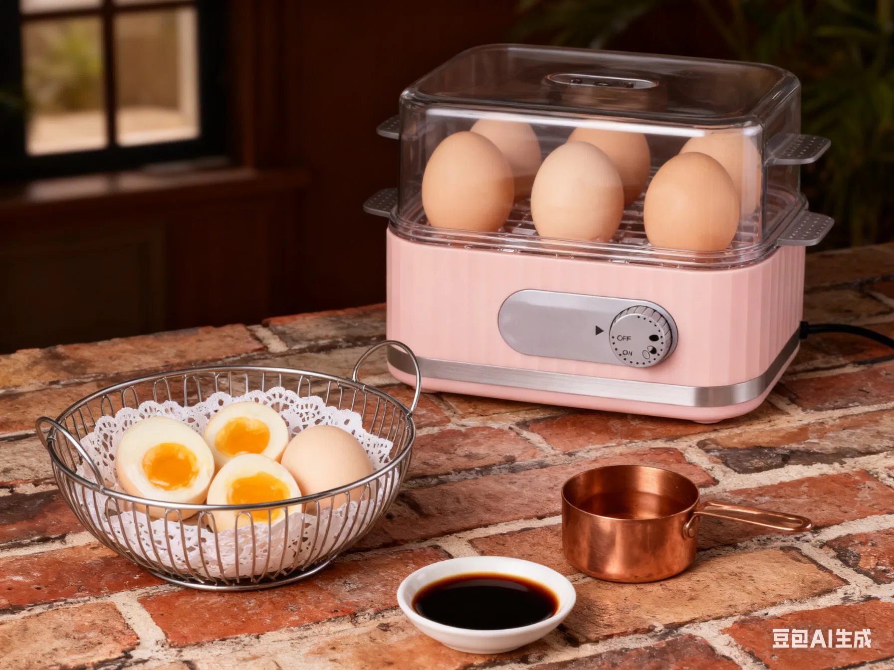 Efficient 6-Egg Electric Boiler with Timer 400W Cooking Device