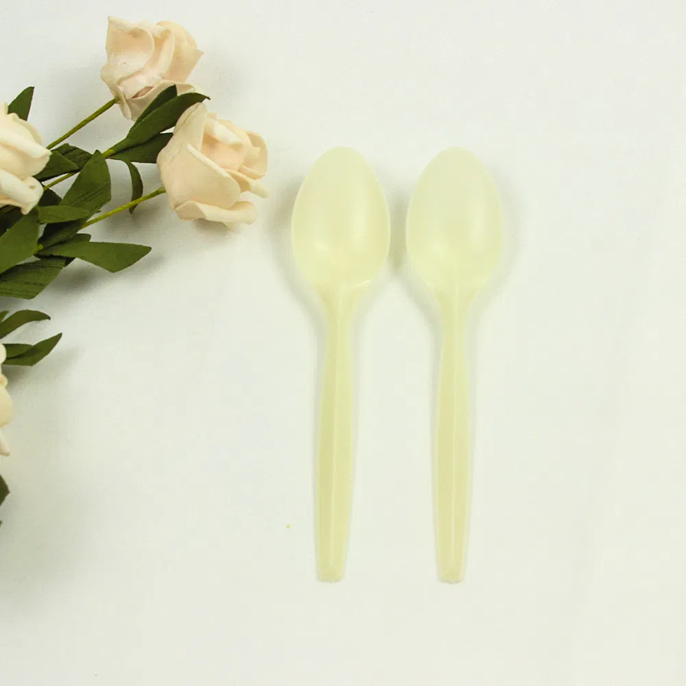 High Quality Spoon Cornstarch Cornstarch Cutlery Biodegradable Disposable Tableware Knife Fork Spoon Cornstarch Cutlery Eco Friendly