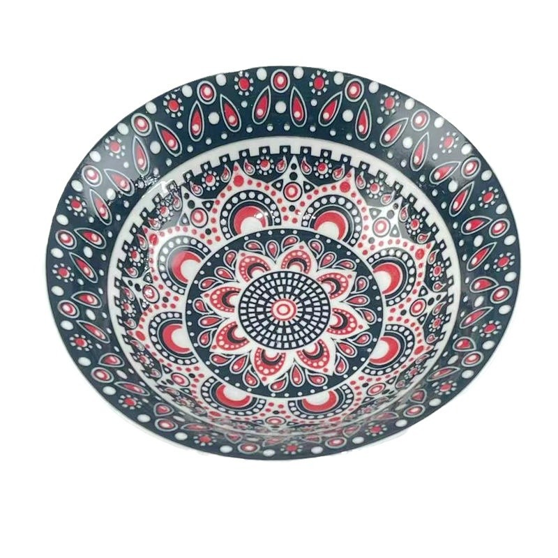 7" 5-10"Salad Food Bowl Pad printing Stamp Porcelainware Ceramics Tableware
