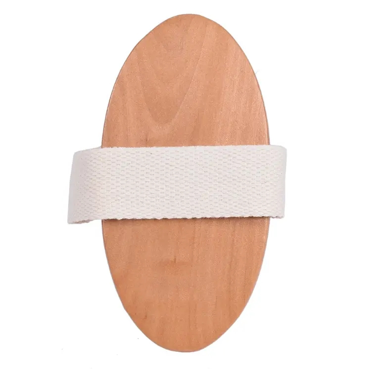 Wholesale High Quality Bamboo Dry Skin Body Brush Boar Bristles Bath Brush