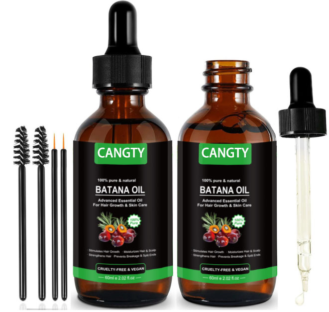 OEM Customization 30ml 60ml100% Pure Herbal Batana Oil Anti-Hair Loss Moisturizing Smoothing Hair Repair & Growth for Damaged Hair