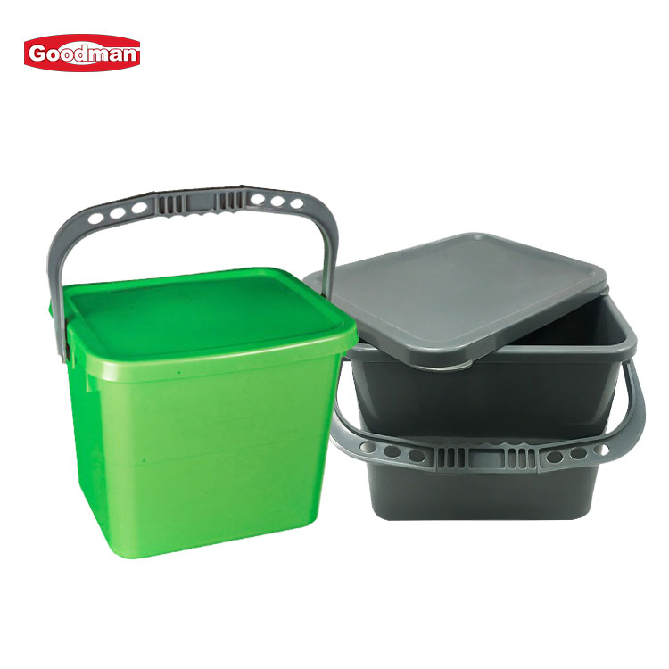 Square Plastic Bucket Plastic Bucket with Lid Mop Bucket
