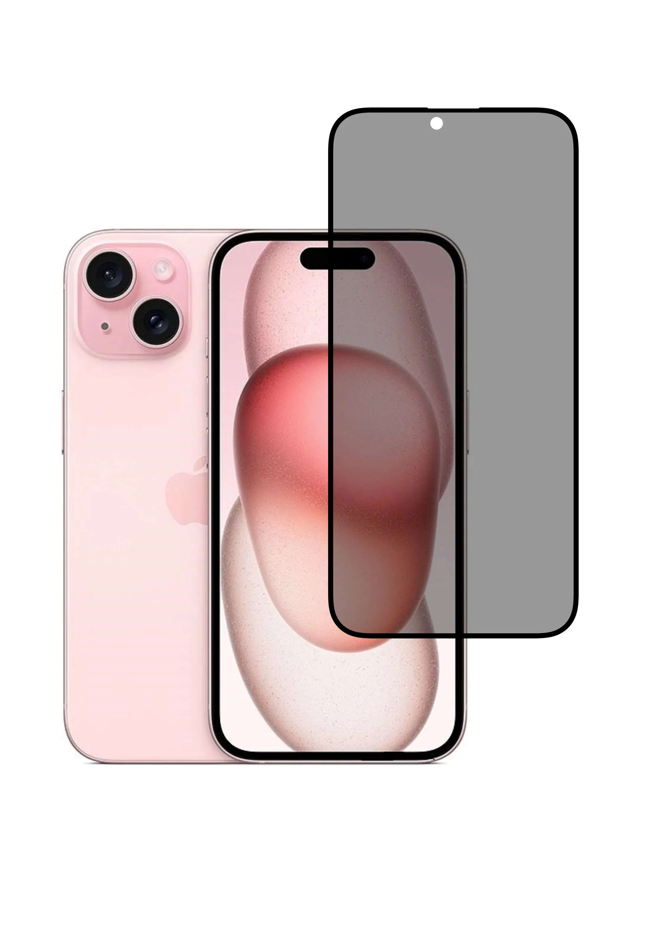 Защитное стекло 9H Privacy для iPhone 15/16/17