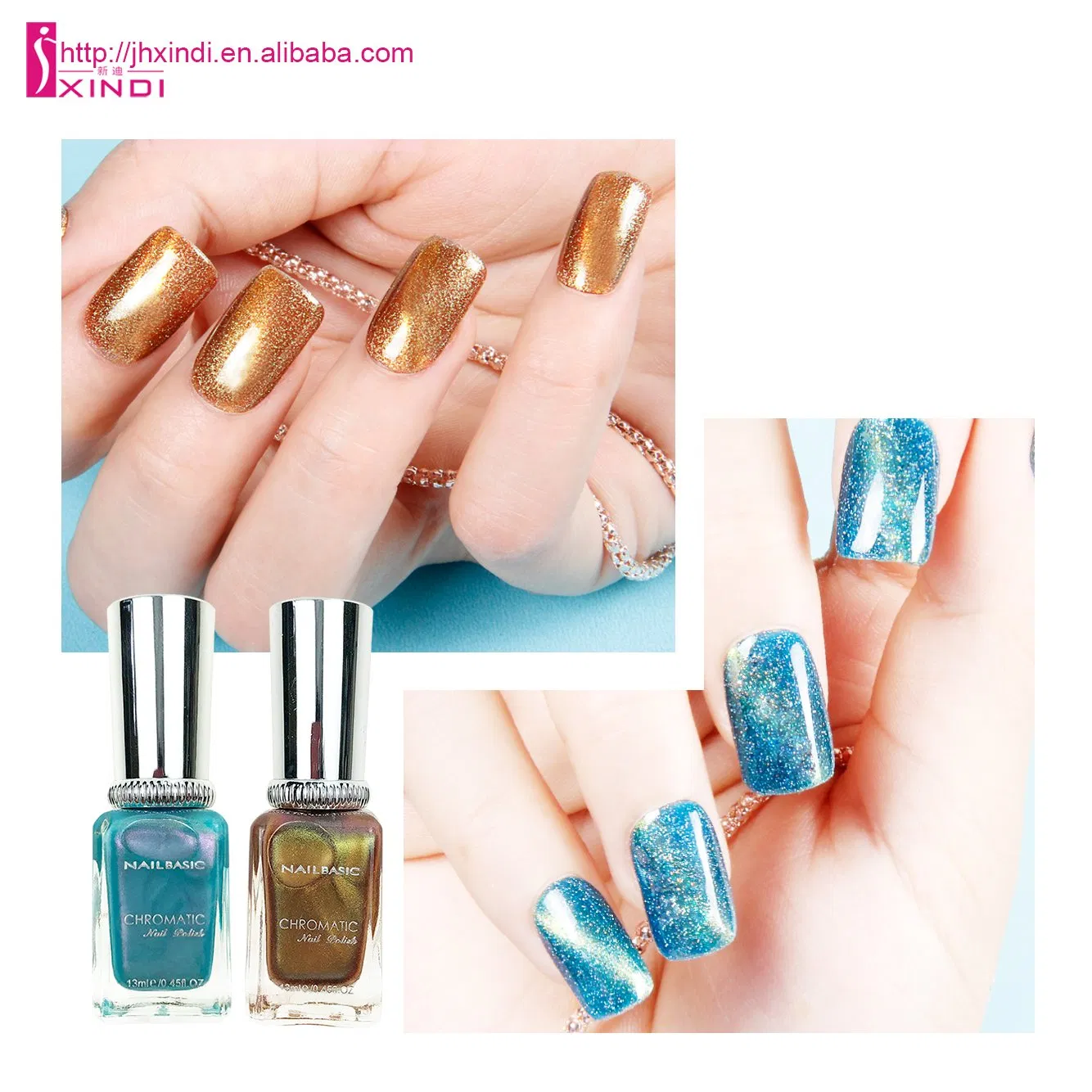 Long Lasting Eco-Friendly Metallic Nail Polish