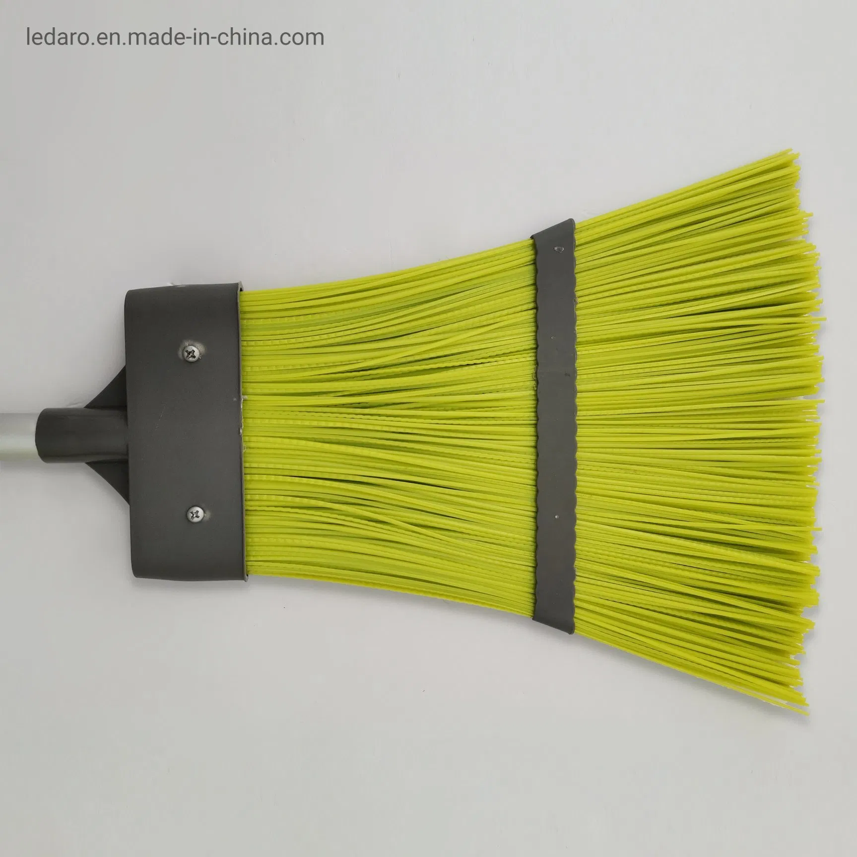 Telescopic Stiff Patio Broom Outdoor Yard Sweeping Brush with Stiff Hard PP Bristles Lawn Corn Broom