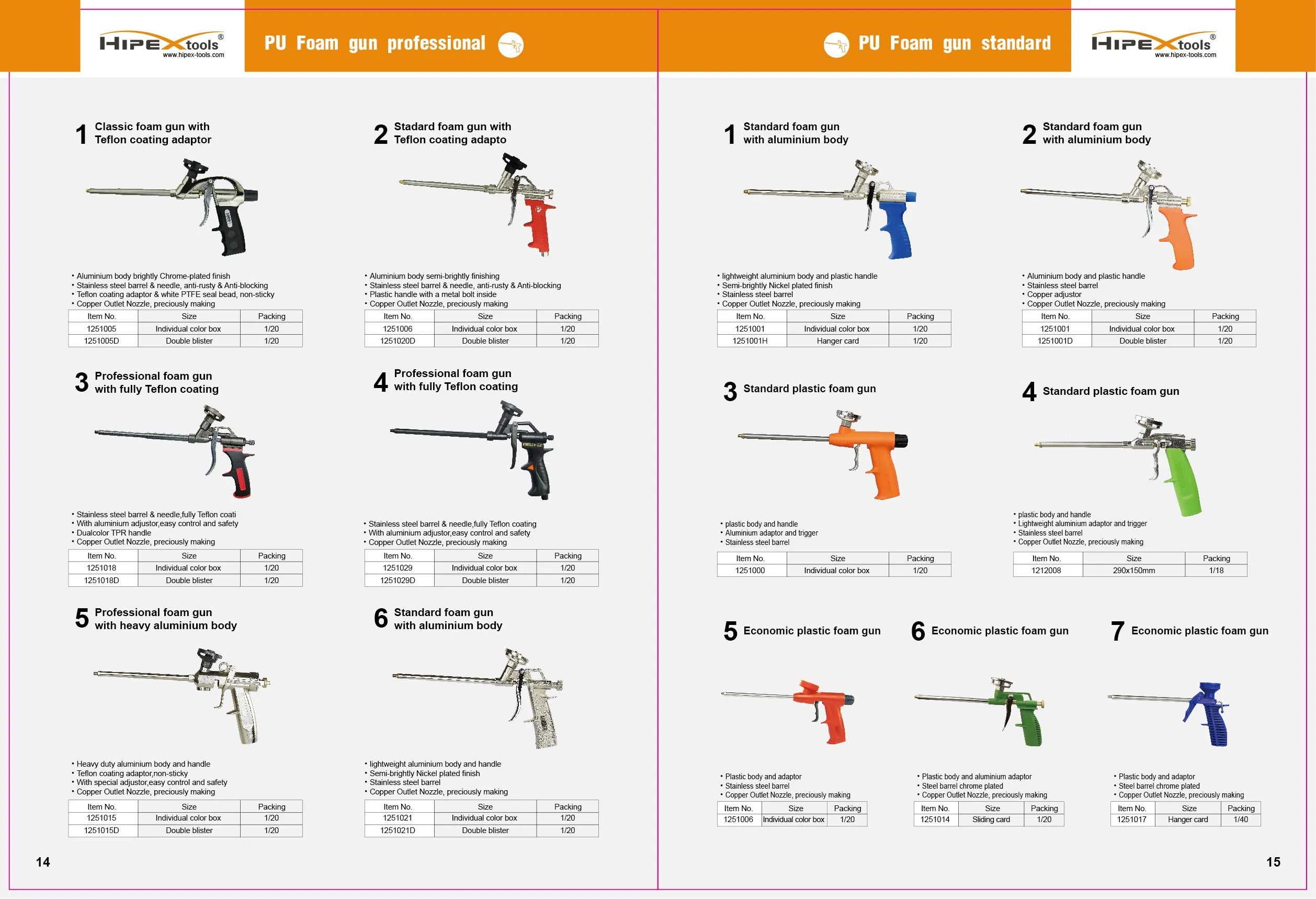 High Efficient Polyurethane Air Foam Gun Parts
