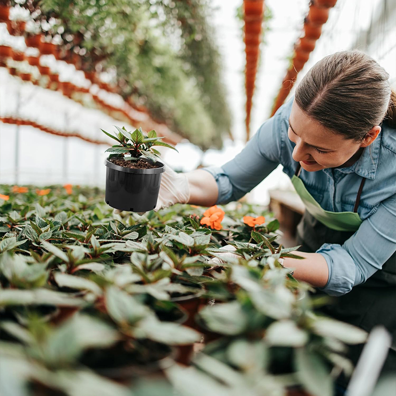 Supply Gallon Pots Black Plastic Nursery Flower Pot Plant Planter Pot