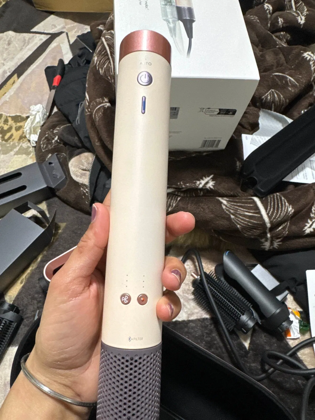 2026 High-Quality Dys Hair Dryer, Professional HS08 Salon Hairstylist, Automatic Air Curling Iron, Long Hair Curling Iron