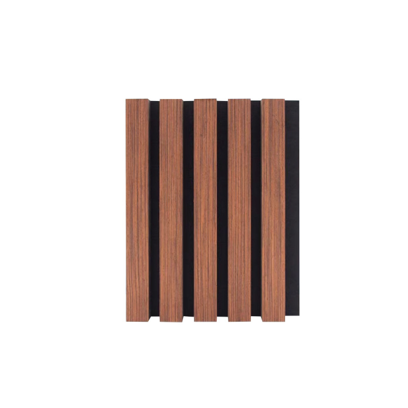 Decorative Slat Wooden Wall Panels with Acoustic Pet Sound Proofing Panel
