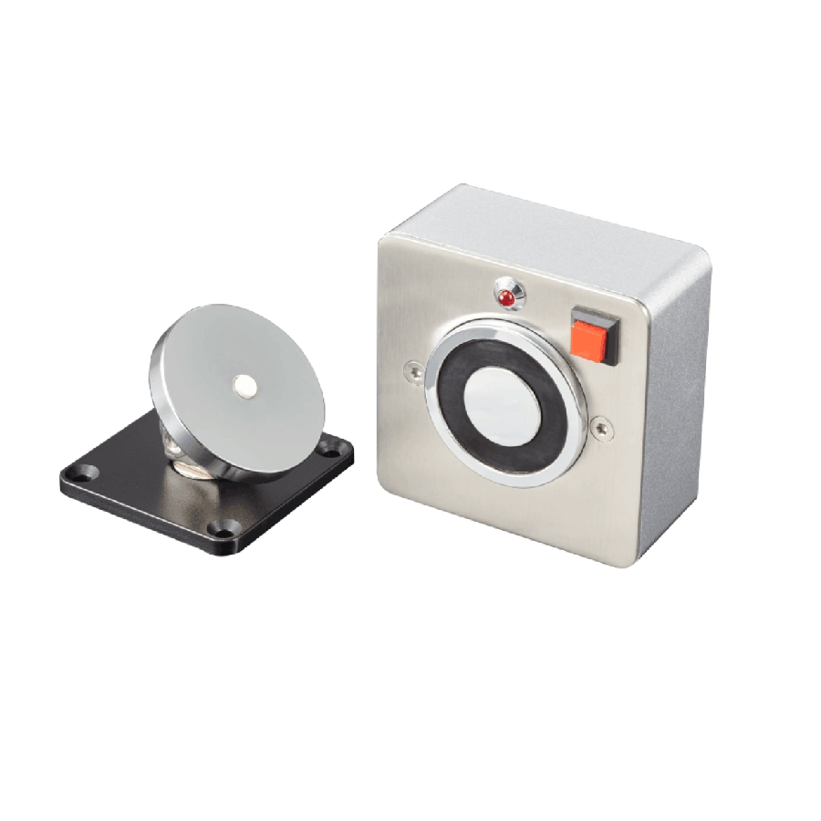 24VDC Zinc Alloy Sturdy Stainless Steel Mortise Mounted Door Holder Suitable for Smokeproof Door Connect with Fire Door Controller (SDH-3)