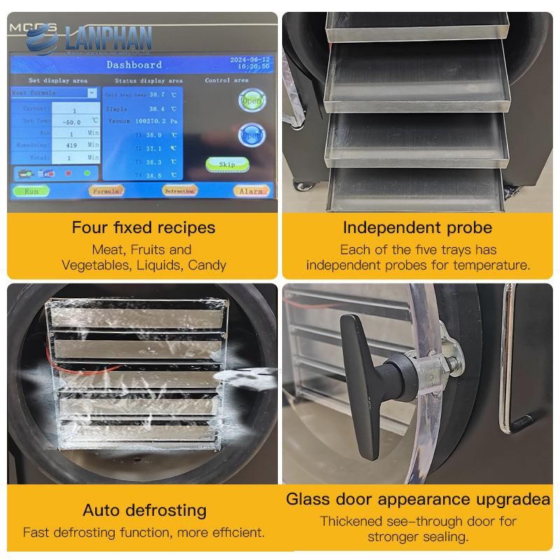 5-7kg Small Vacuum Freeze Dryer Machine for Home with WiFi