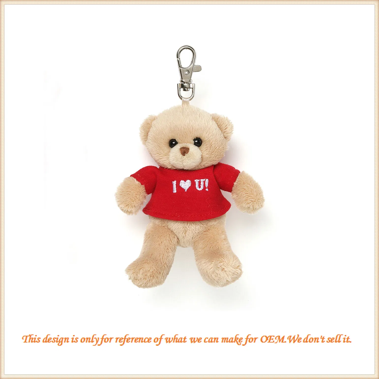 Plush/Stuffed Little Teddy Bear Keychain Soft Key Ring Gifts
