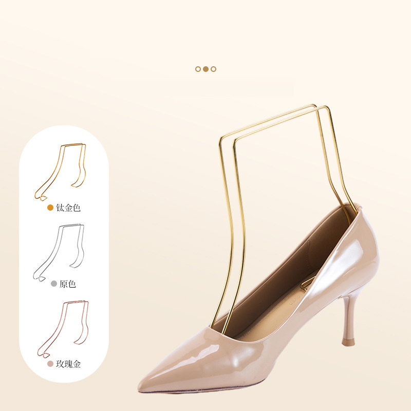 Stainless Steel High Heel Shoe Display Stand Hagners Metal Shoe Support Sandal Shoe Support Rack