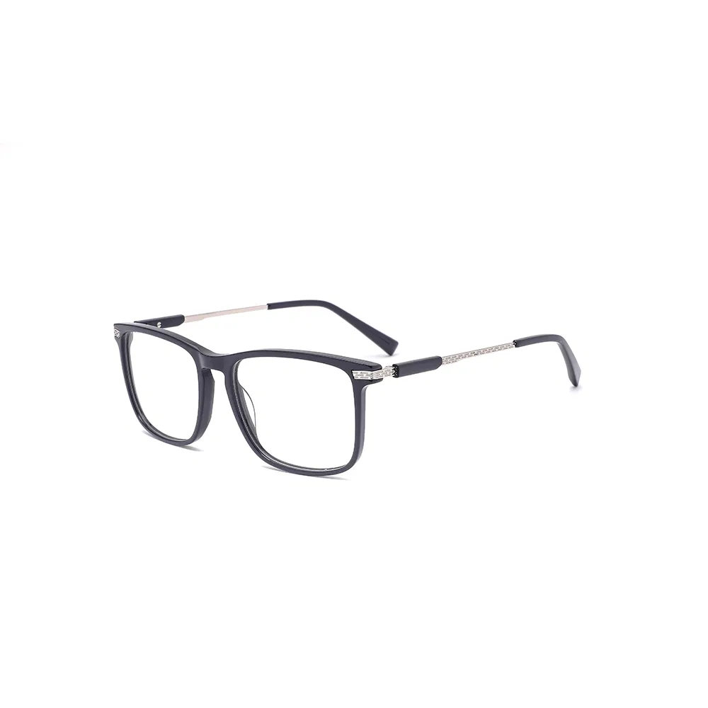 Sleek Fluid Dynamics Acetate Optical Frames with Liquid Resin Suspension Temples