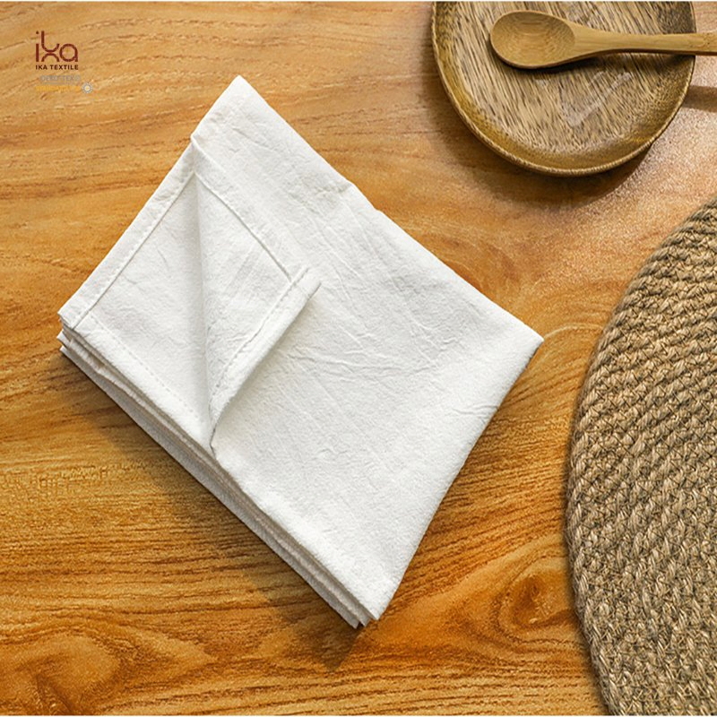 Thanksgiving Printable White Party Wedding Indoor Christmas Decoration Items Personalized Custom Cotton Placemat for Cafe