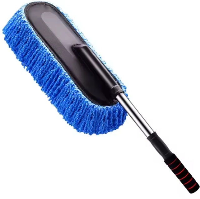 Щётка для мойки авто из микрофибры с длинной ручкой