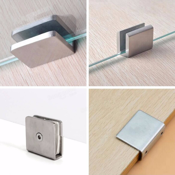Wall Mount Fixed Panel Glass Clamp Stainless Steel Glass Clamp