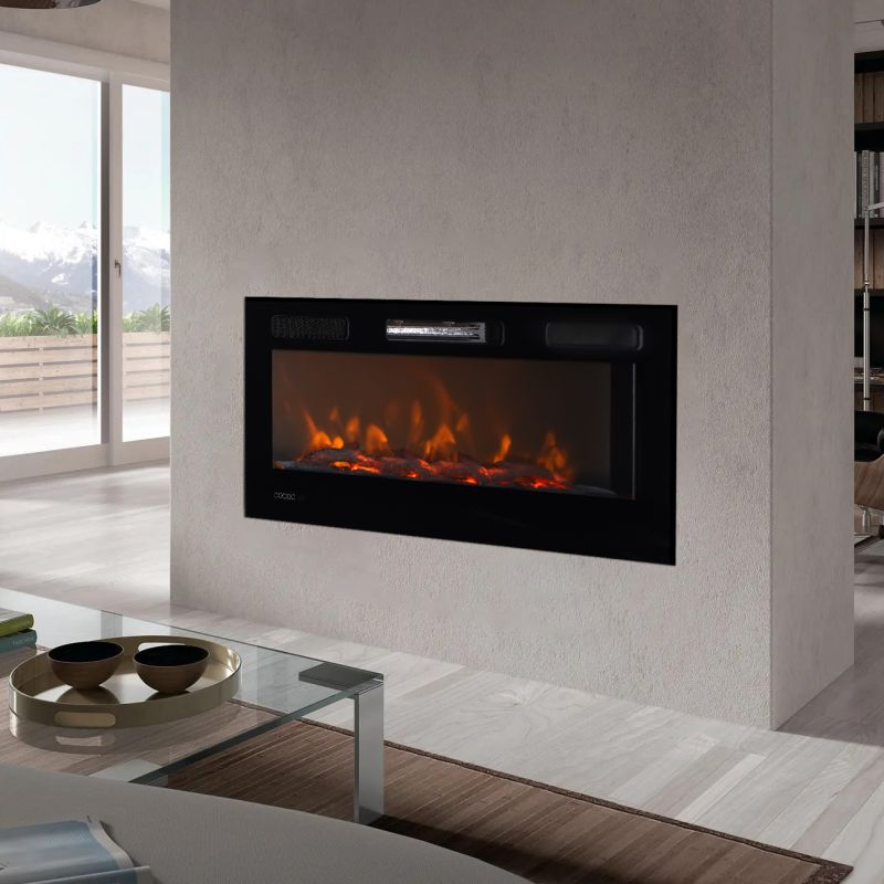 Wholesale Modern Control Decor Flame Built in Wall Recessed Electric Fire Place