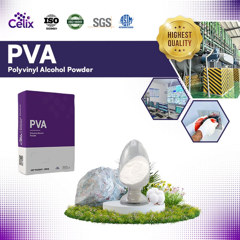 Celix Chemical Auxiliary Agent PVA2488 Polyvinyl Alcohol Powder (PVA) for Cement Based Wall Putty