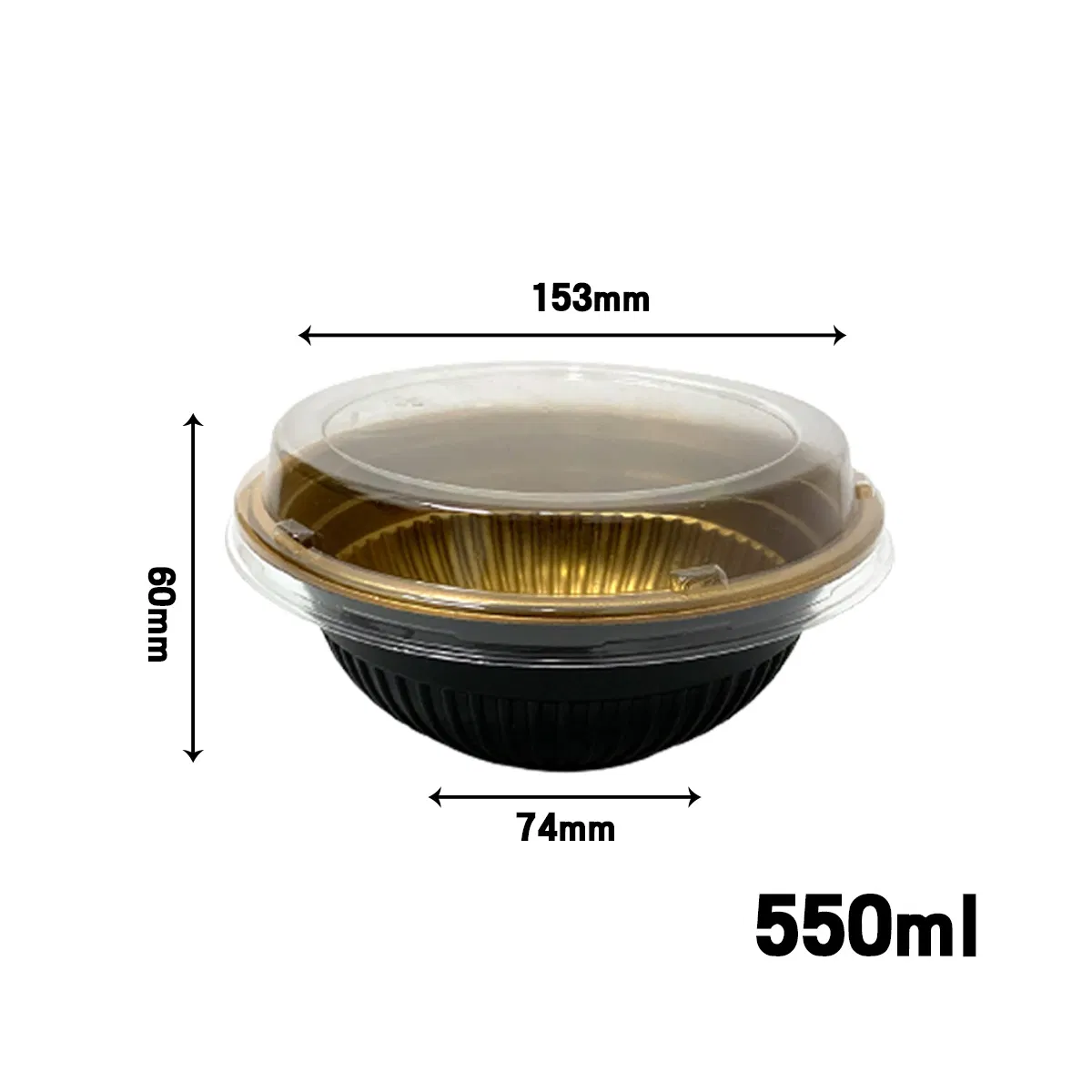 1300ml Disposable Lunch Box Containers Plastic Custom Design Oven Baking Foil Containers Tray Packagingwith Lids