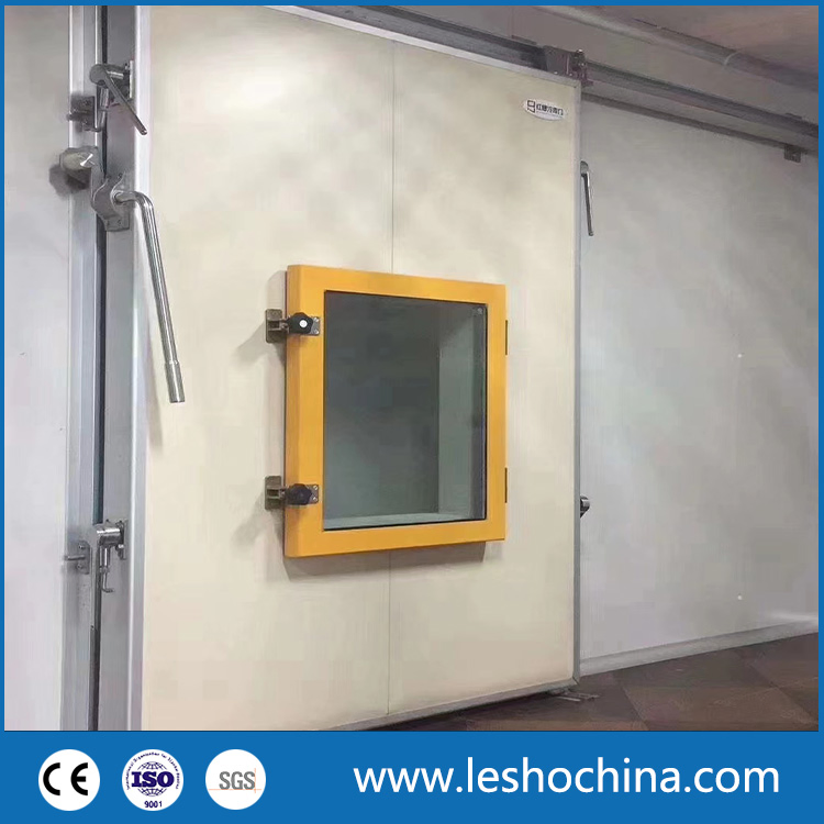 China Electric Manual Automatic Insulated Sandwich Panel Sliding Stainless Steel Door Refrigeration Freezer Chiller Cold Room Storage Manufacturer Factory
