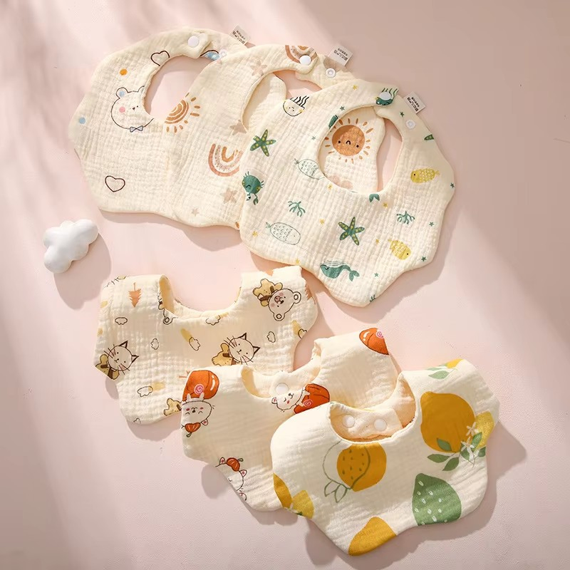 Saliva Wipes, Class a Baby Bibs, Pure Cotton Gauze, Soft and Adjustable, Wholesale Infant Products, Children's Bibs