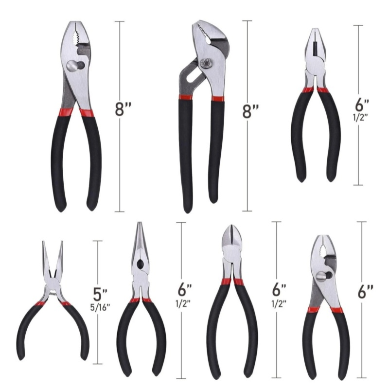 7-Piece Versatile Utility Pliers Set for All Your DIY Needs