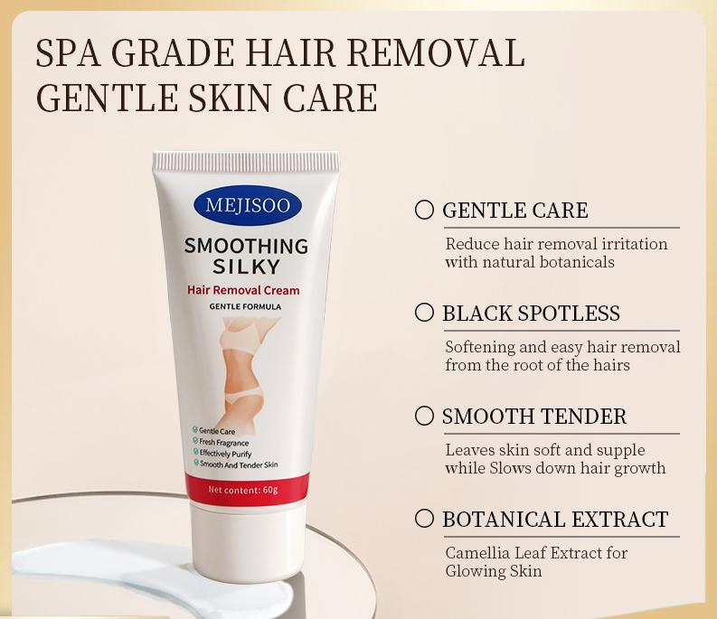 Online Wholesale Retail Natural Permanent Safe Easy Removal Gentle Painless Hair Remover Cream Fast Mild Non-Irritating Hair Removal Cream for The Whole Body
