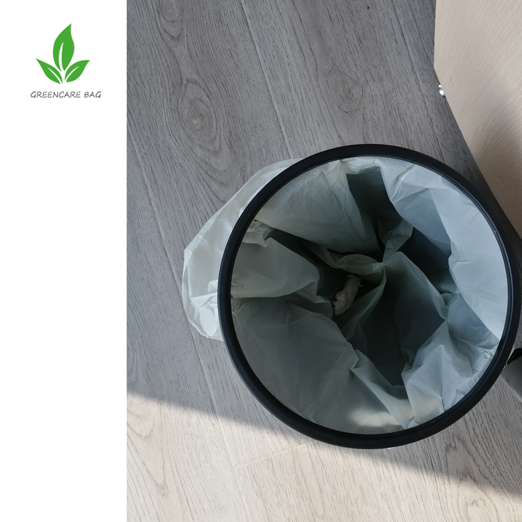 Eco-Friendly PLA Cornstarch 100% Compostable Biodegradable Plastic Packaging PLA Garbage Bags