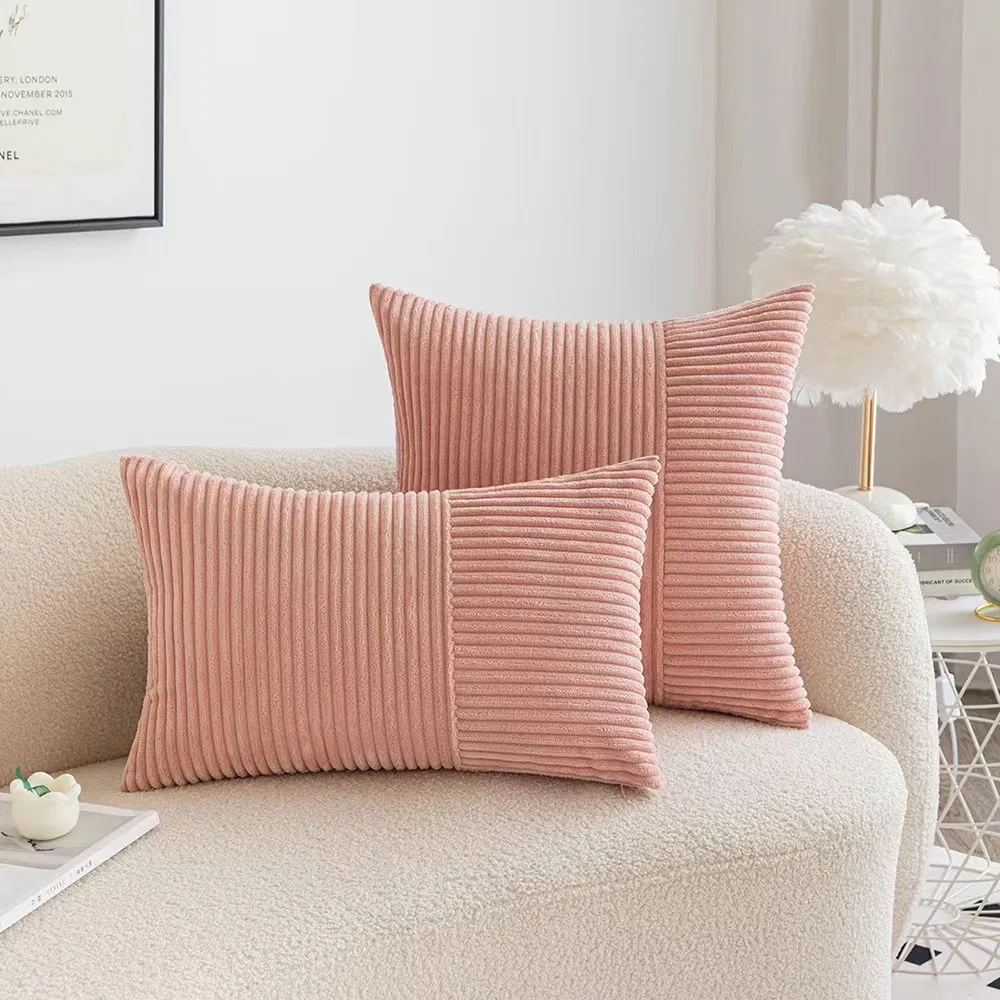 Custom Corduroy Pillowcase Ins Living Room Sofa Decoration Throw Cushion Cover Factory Wholesale Solid Pillow Cover