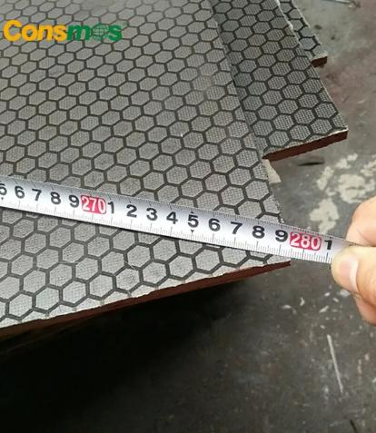 Consmos 1220*2440 Anti-Slip Film Faced Plywood with Eucalyptus/Birch Core with Phenolic Glue