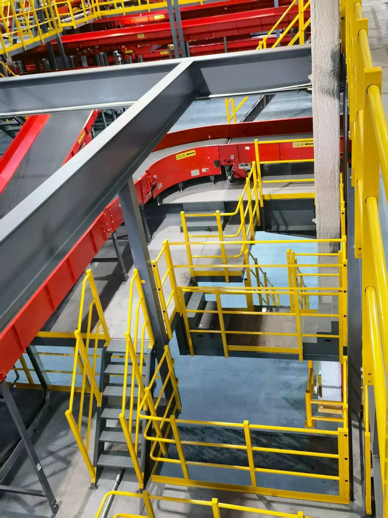 New Product Anti-Slip Treads Industrial Steel Stairs for Office Building