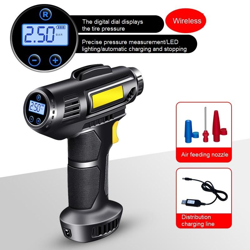 ABS Car Tire Inflator with LED Display for Accurate Pressure Reading