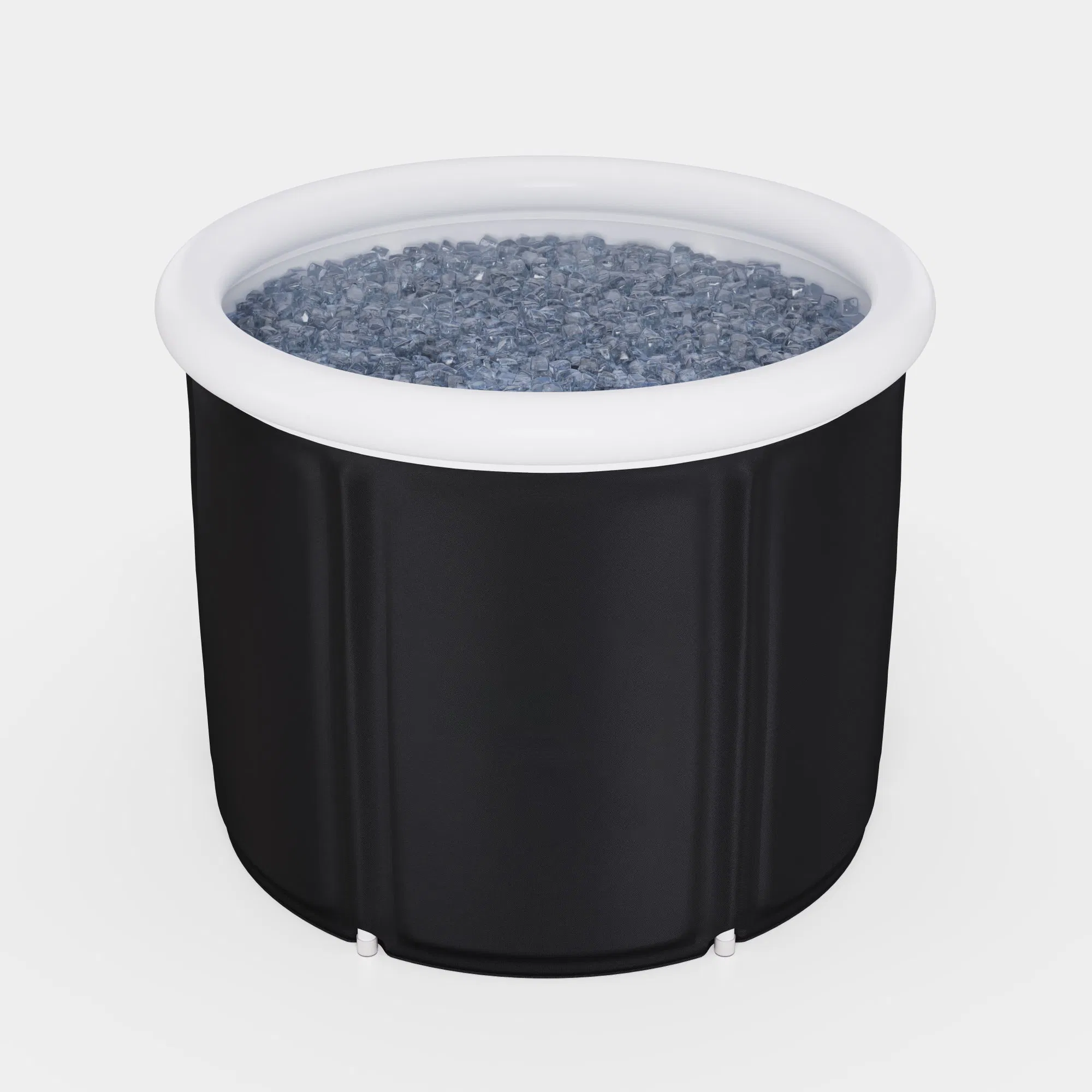 Portable Inflatable PVC Ice Bath Barrel with Lid for Cold Therapy
