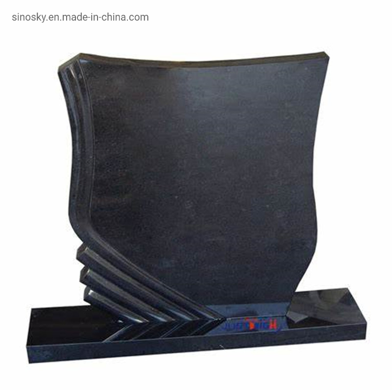 Wholesale Black Granite Custom Shape Headstone From China