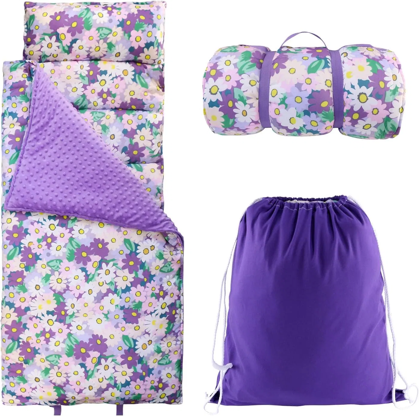 Roll-up Toddler Sleeping Bag for Preschool & Daycare